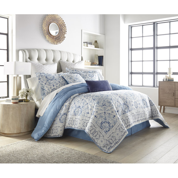 Kathy Ireland Home 100 Cotton Sateen Comforter Set & Reviews Wayfair